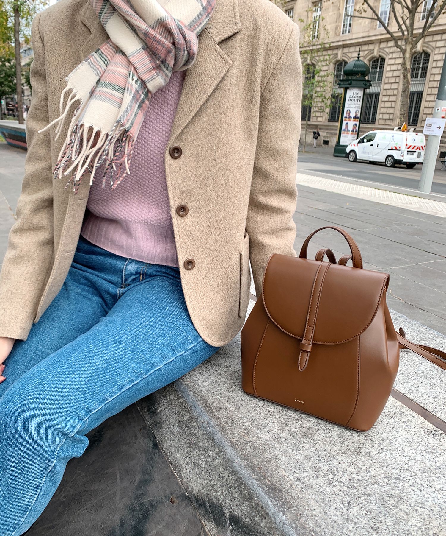 バックパック・リュック LEVEJE Monet Backpack (Brown) MUSINSA公式 | LEVEJE Monet Backpack (Brown)