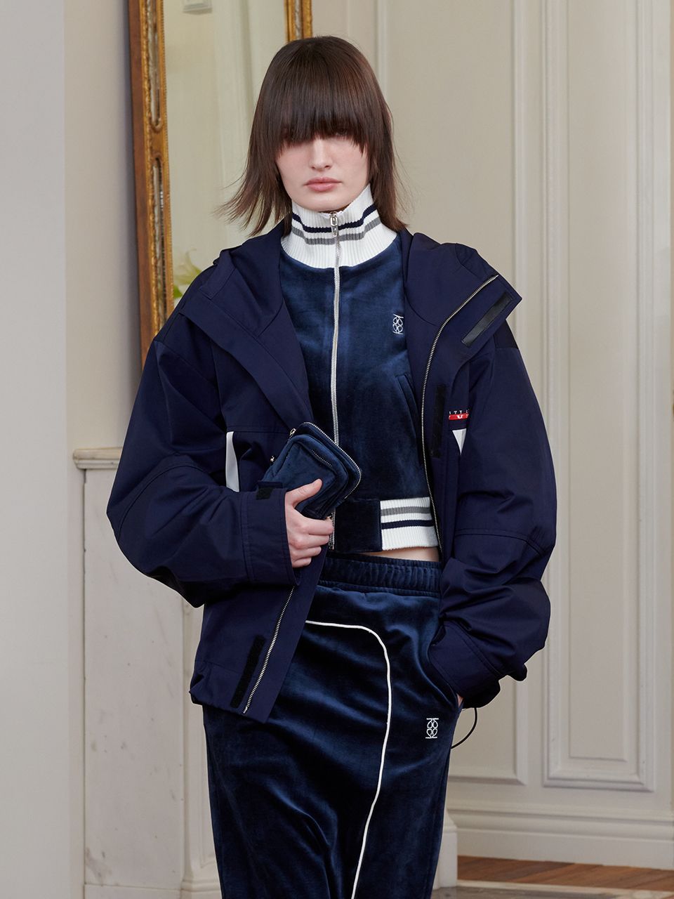 お歳暮 人気 オシャレ KIJUN | MUSINSA公式 Logo Navy UNISEX Jacket Shell ジャケット・アウター