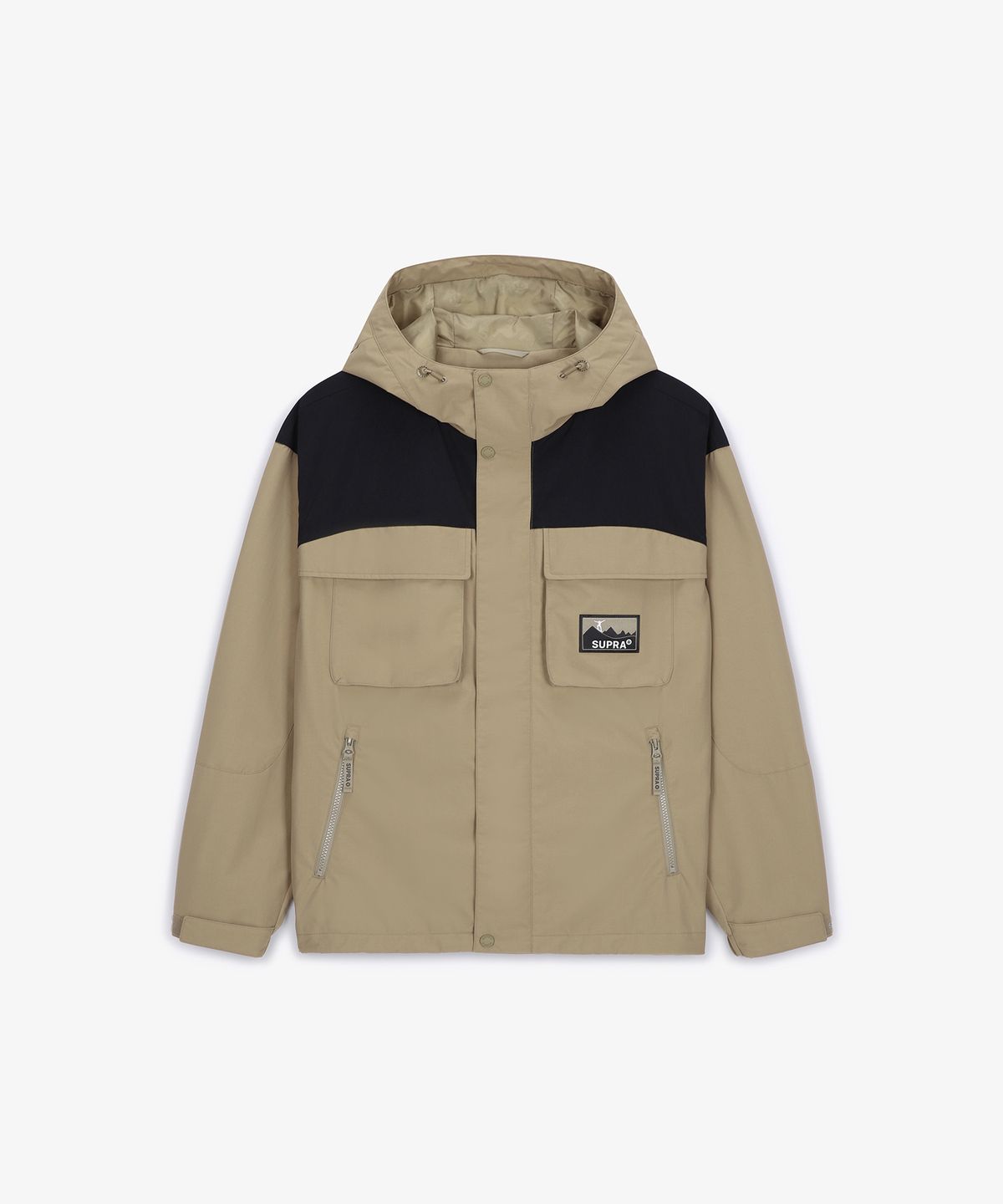 수프라(SUPRA) 투 포켓 배색 바람막이(BEIGE)