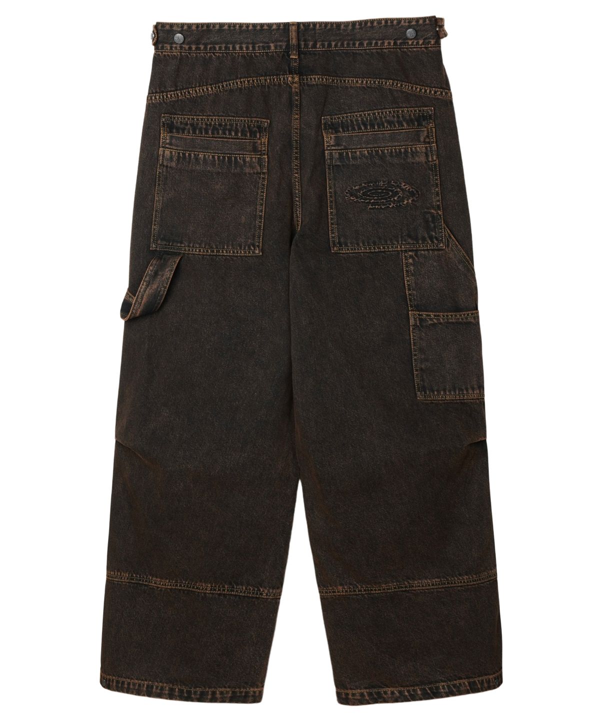 아이돈워너셀(IDWS) Overlap Carpenter Denim Pants Brown
