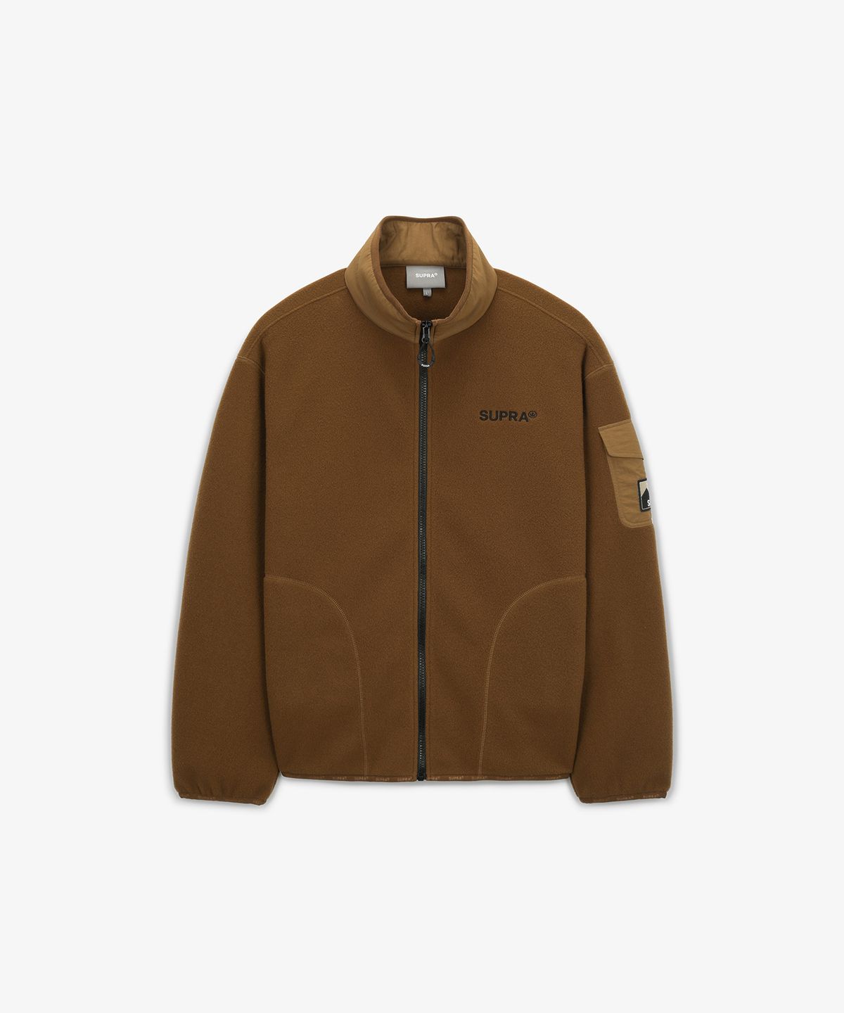 수프라(SUPRA) 우븐 포켓 플리스자켓 셋업(BROWN)