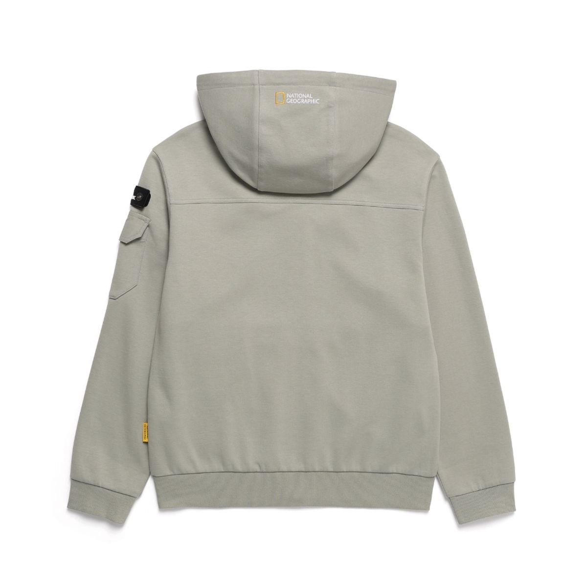 내셔널지오그래픽(NATIONALGEOGRAPHIC) N243UFT920 슐리언 소매포켓 트레이닝 후드 집업 AGATE GREY