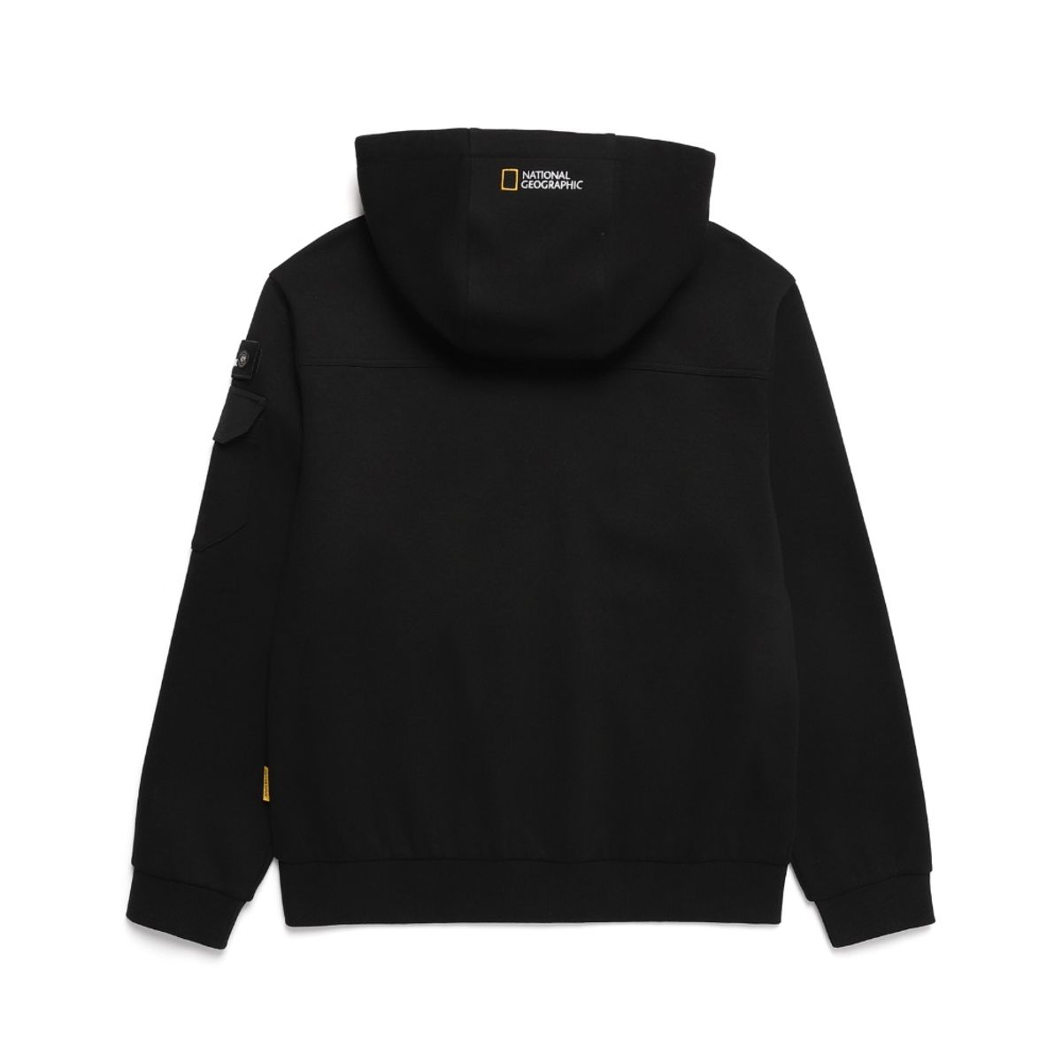 내셔널지오그래픽(NATIONALGEOGRAPHIC) N243UFT920 슐리언 소매포켓 트레이닝 후드 집업 CARBON BLACK