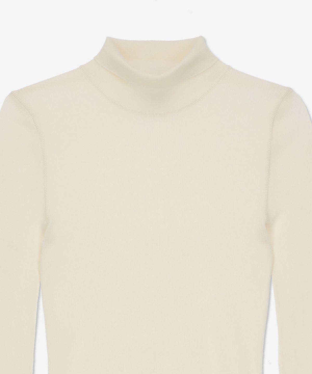 보테가베네타(BOTTEGA VENETA) 라이트 울 점퍼 터틀넥 니트 - 화이트 / 751881V32A09071