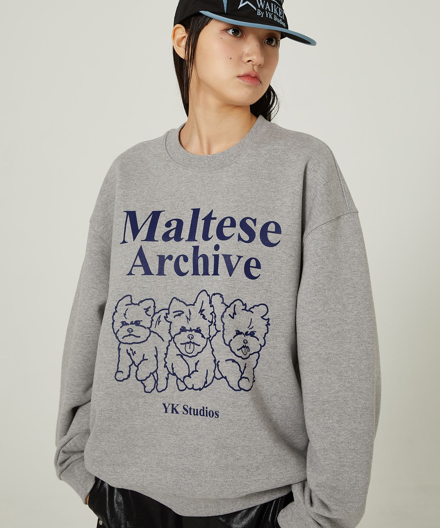 MUSINSA | WAI KEI Maltese Archive Line Graphic Man to Man 5