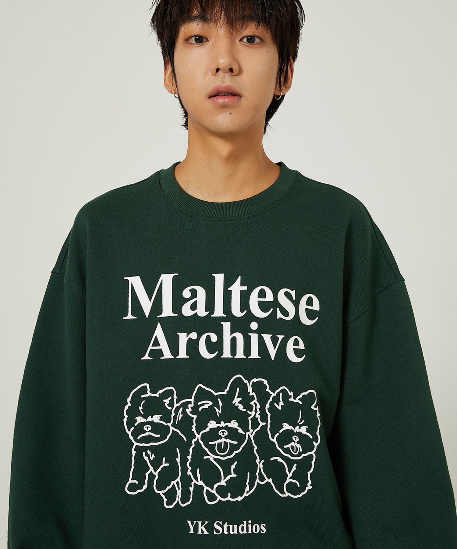 MUSINSA | WAI KEI Maltese Archive Line Graphic Man to Man 5