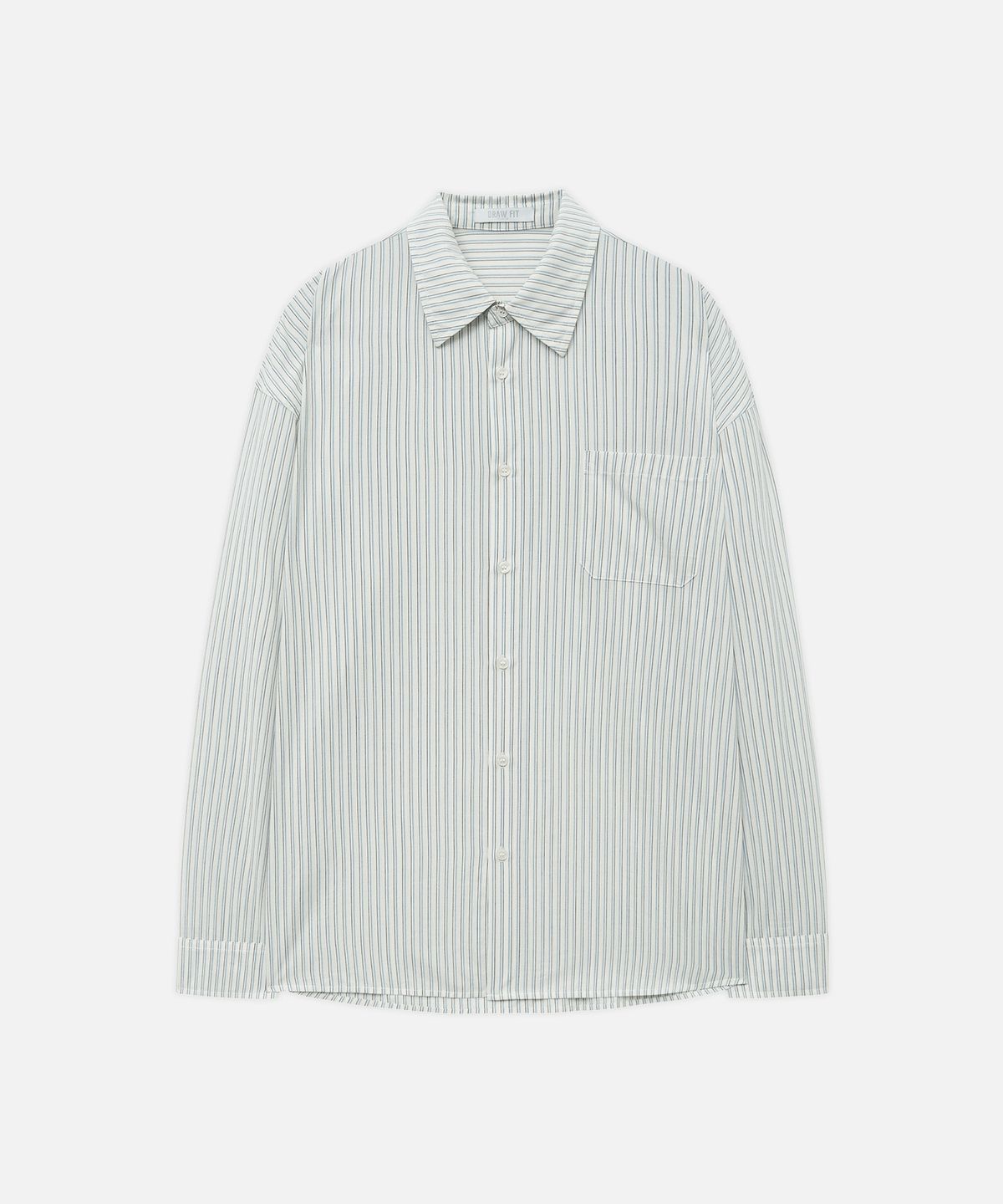 드로우핏(DRAW FIT) 헤이지 미니멀 스트라이프 셔츠 [WHITE]