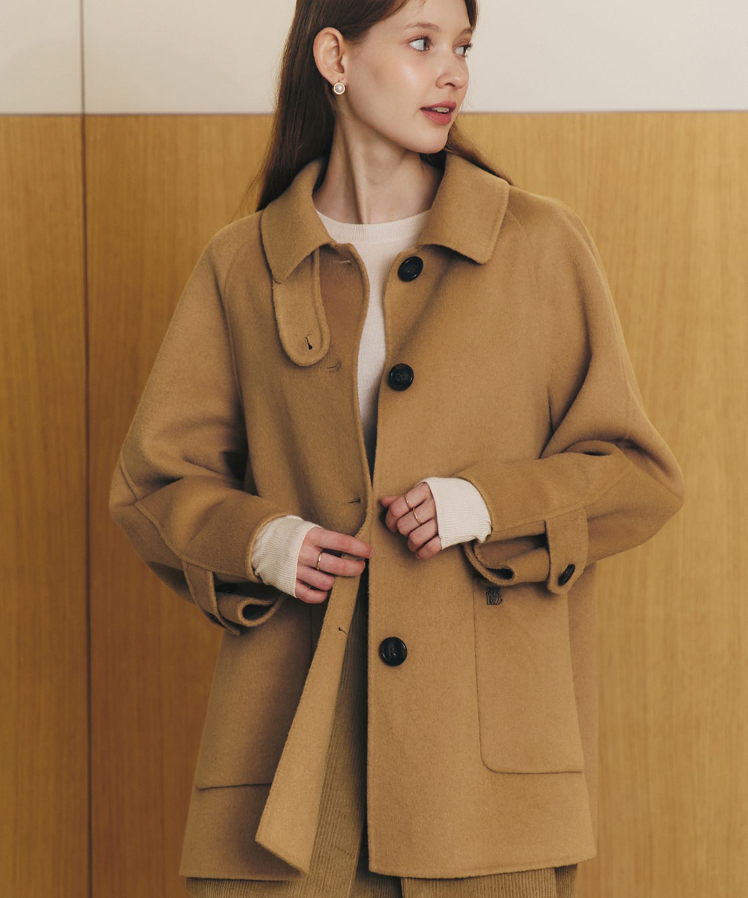MUSINSA | ZERO STREET [4 colors] Handmade A-line wool half coat