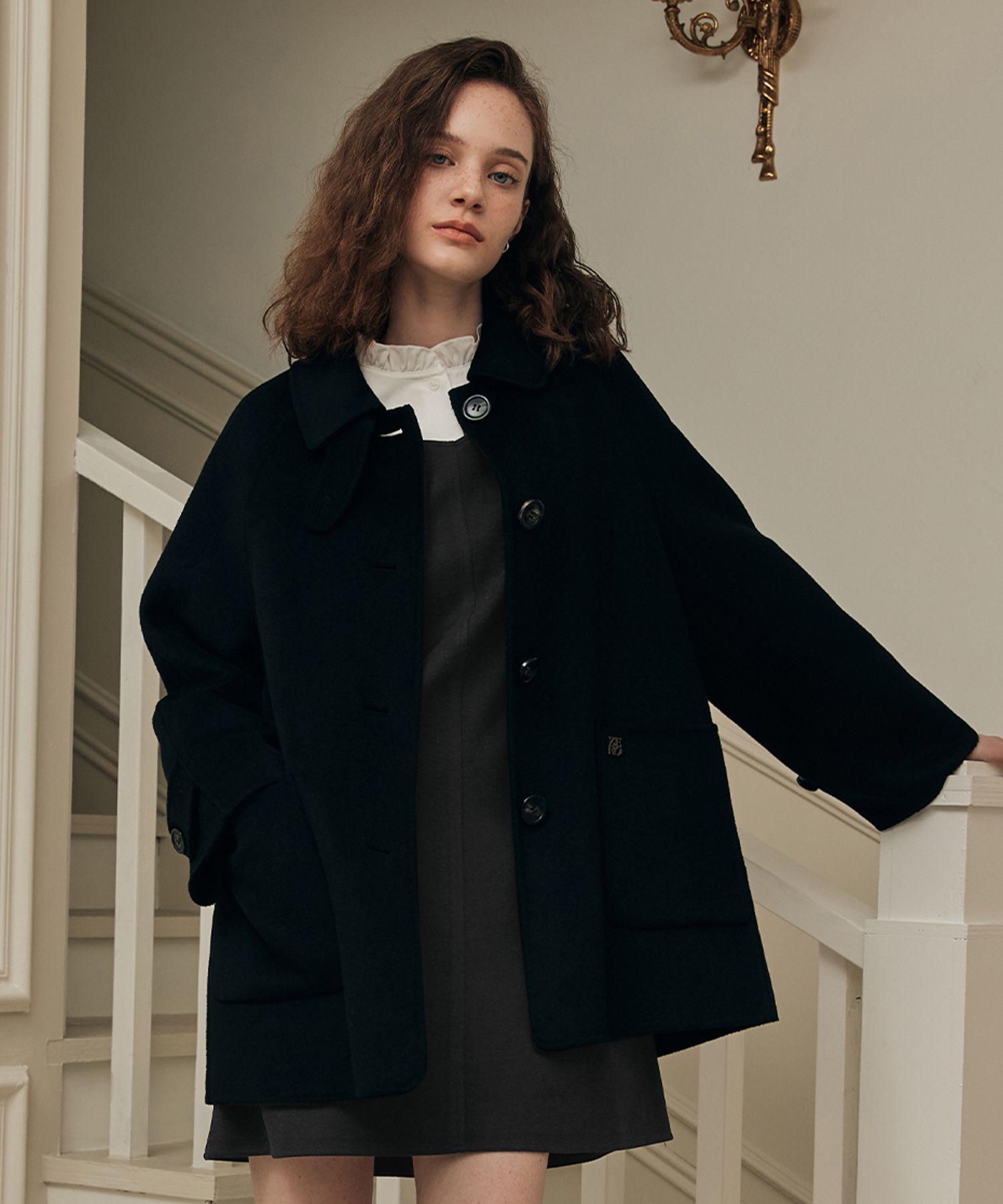 MUSINSA | ZERO STREET [6 Colors] Handmade A-Line Wool Half Coat