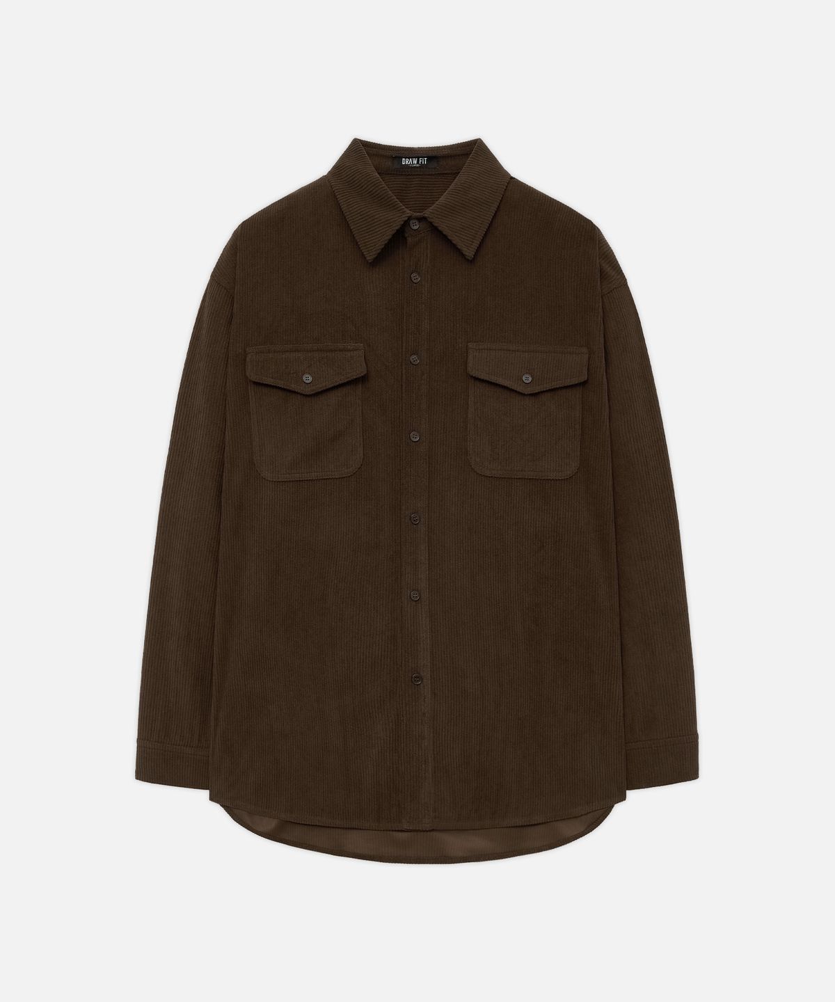 드로우핏(DRAW FIT) 오버사이즈 코듀로이 알렉스 셔츠 [BROWN]