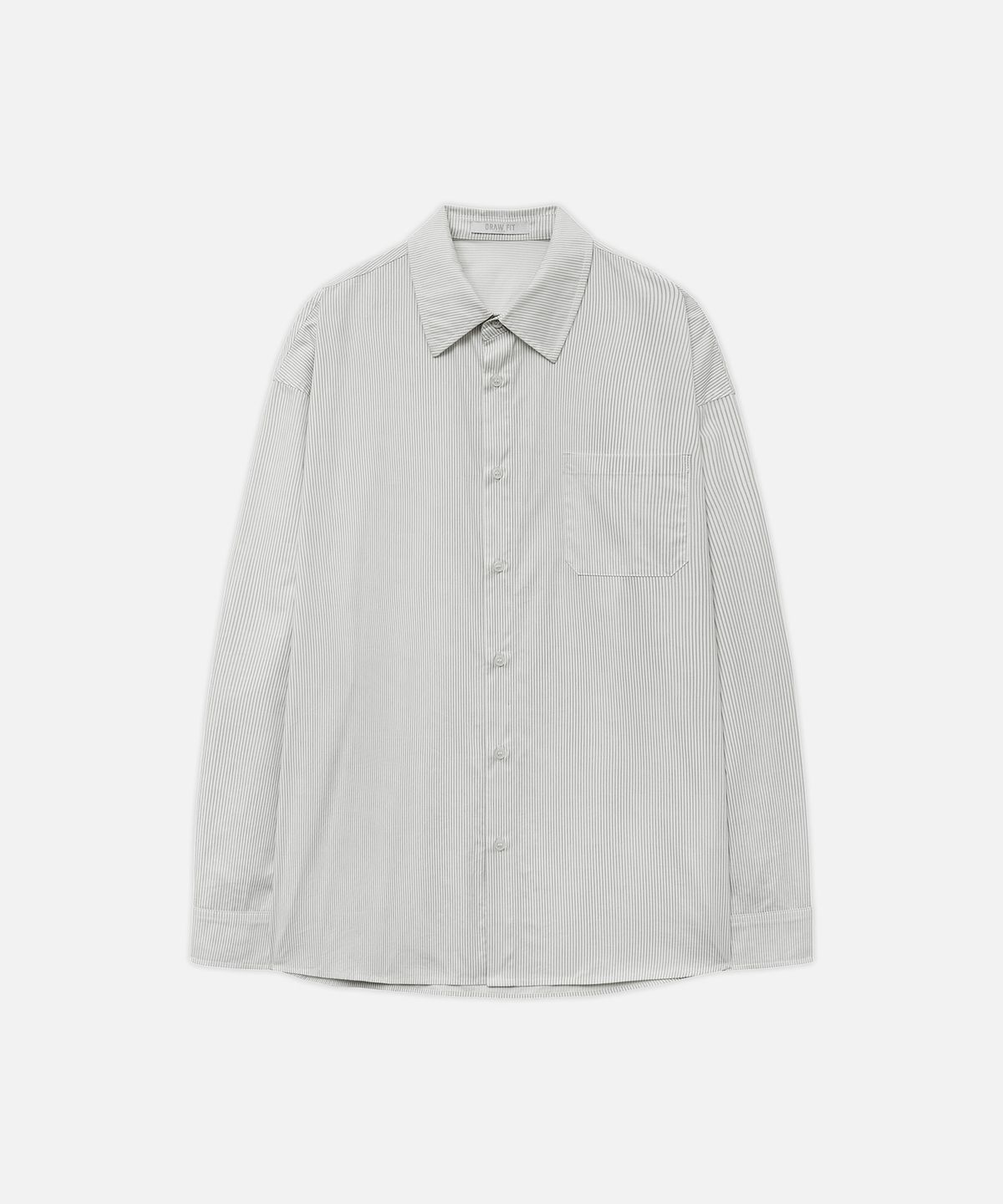 드로우핏(DRAW FIT) 타이디 미니멀 스트라이프 셔츠 [WHITE]