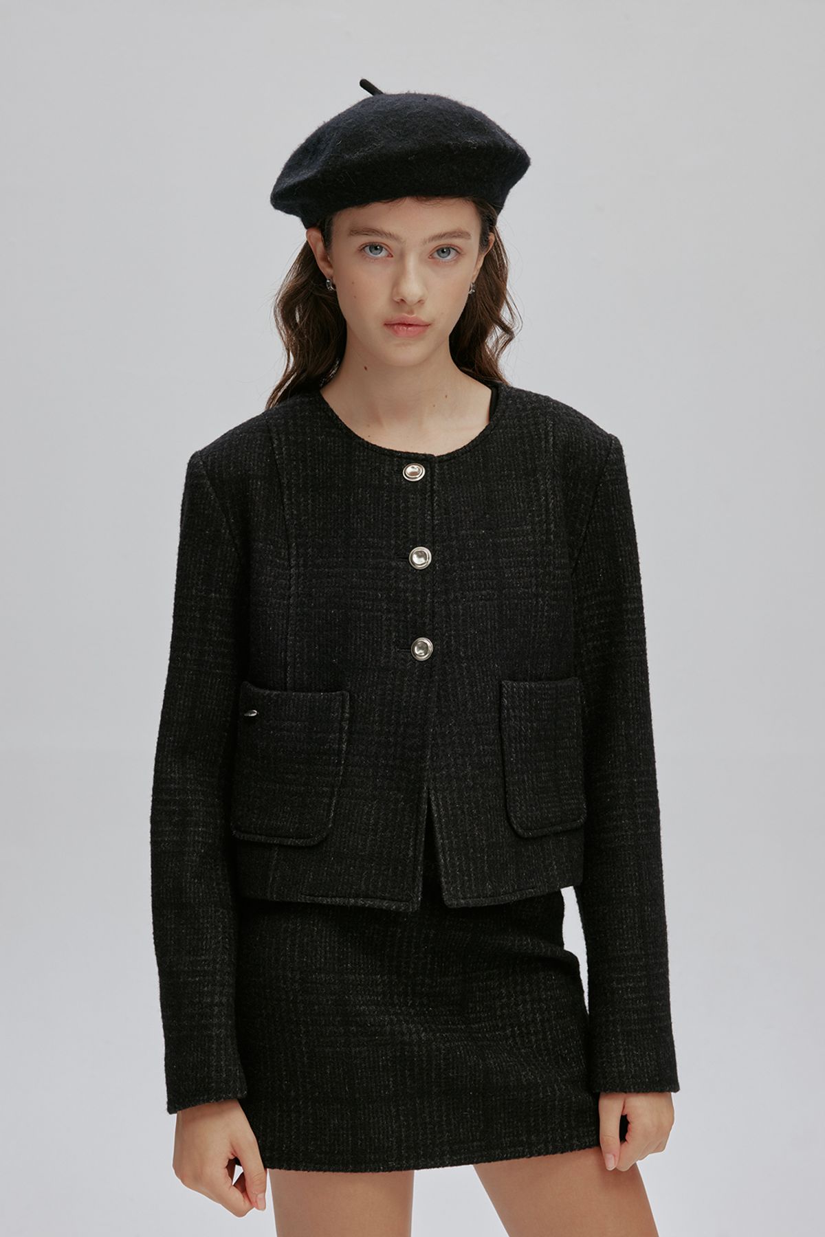 애프터아워즈(AFTERHOURS) CLASSIC WOOL JACKET (CHECK)