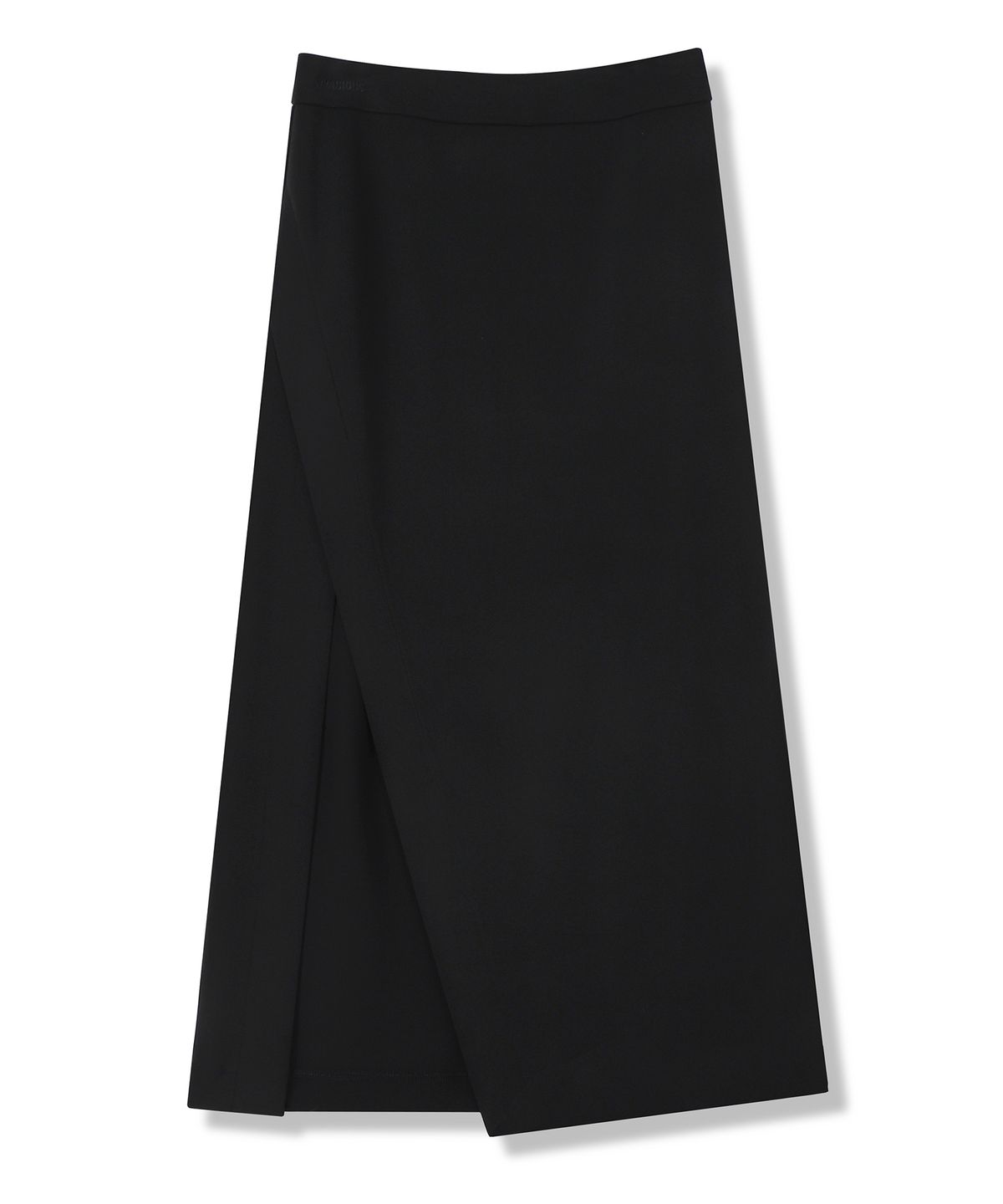 비바셔스(VIVACIOUS) La Oblique Slit Long Skirt BLACK