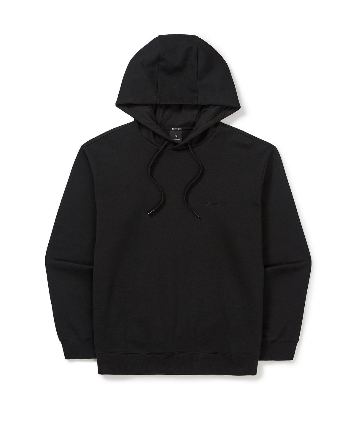 스노우피크 어패럴(SNOWPEAK APPAREL) 카라 그래픽 후드 티셔츠 (S24FMFHD34) Black