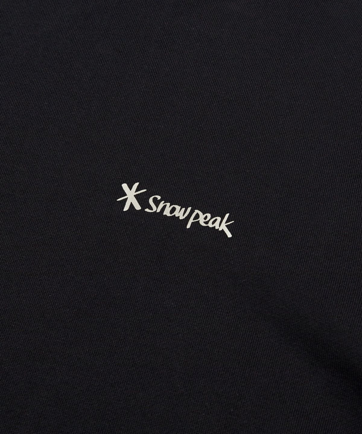 스노우피크 어패럴(SNOWPEAK APPAREL) [스노우피크 X 성낙진] 기어 그래픽 후드 티셔츠 (S24FMFHD36) Black