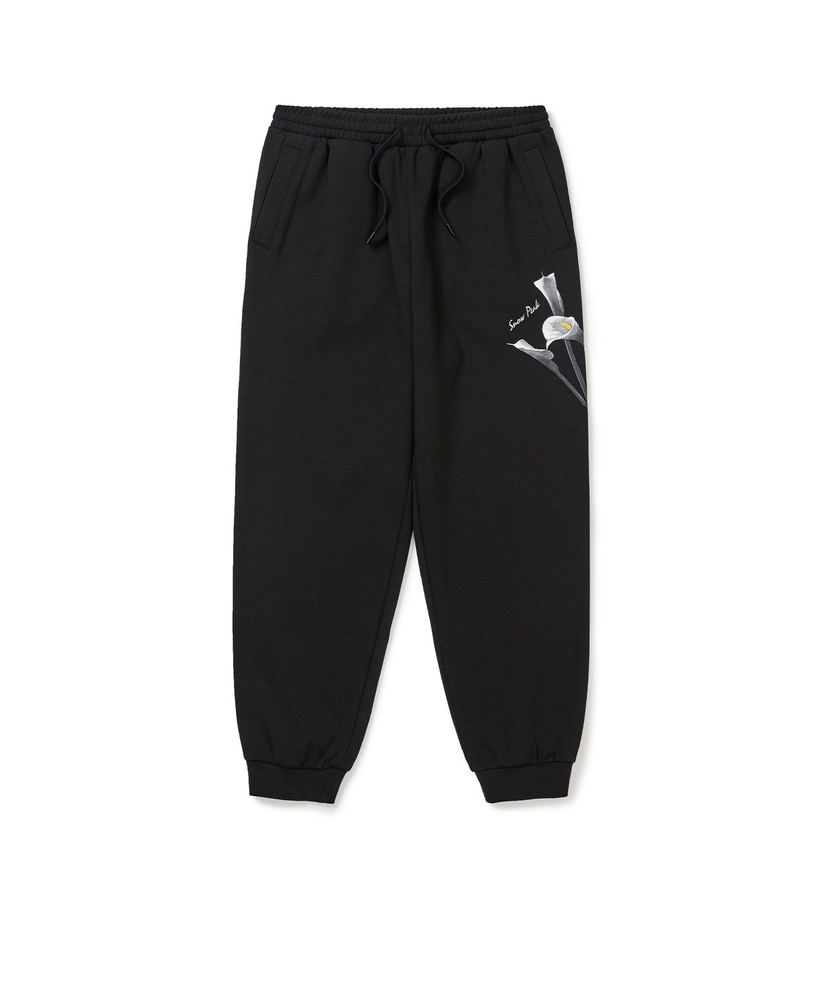 스노우피크 어패럴(SNOWPEAK APPAREL) 카라 그래픽 조거 팬츠 (S24FMFFP34) Black