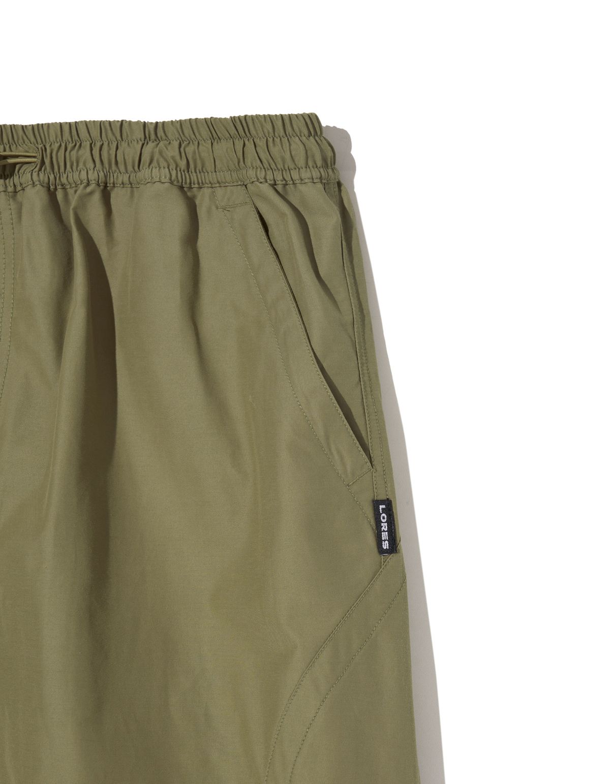 로어즈(LORES) NYCO Curved String Pants - Khaki