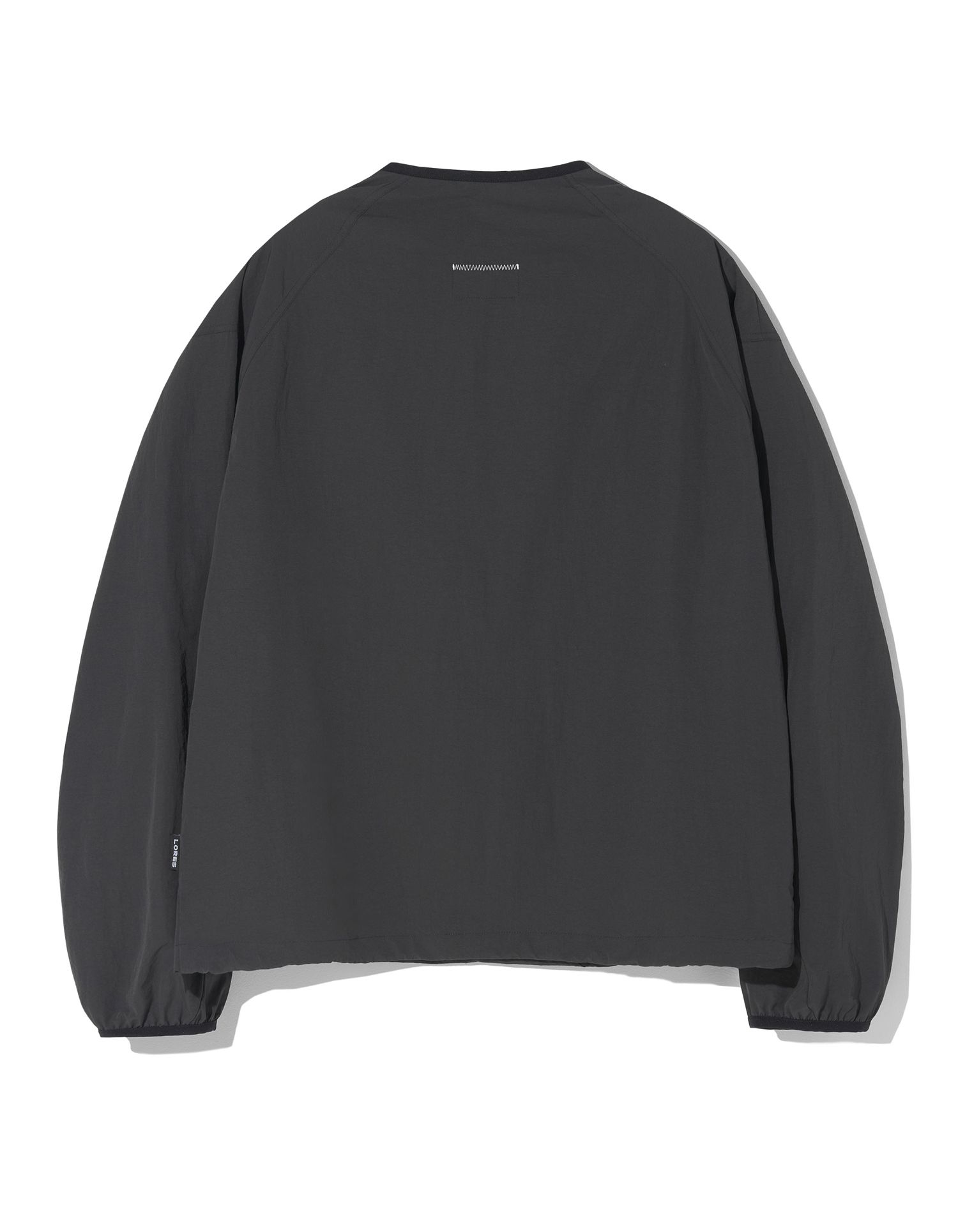MUSINSA公式 | LORES Nylon Half-Zip Pullover - Charcoal