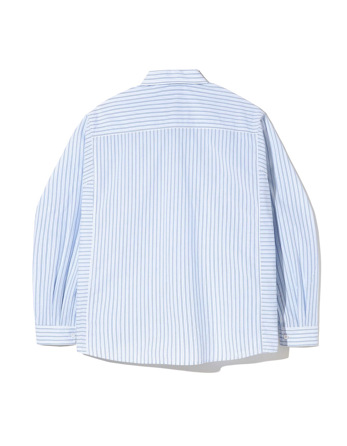 로어즈(LORES) Paneled Stripe Shirts - White