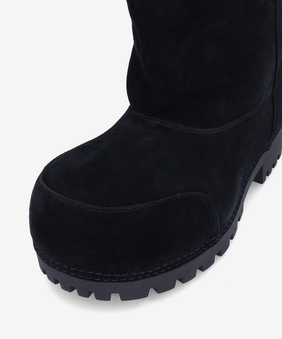 MUSINSA公式 | BALENCIAGA Alaska Fur Low Boots - Black