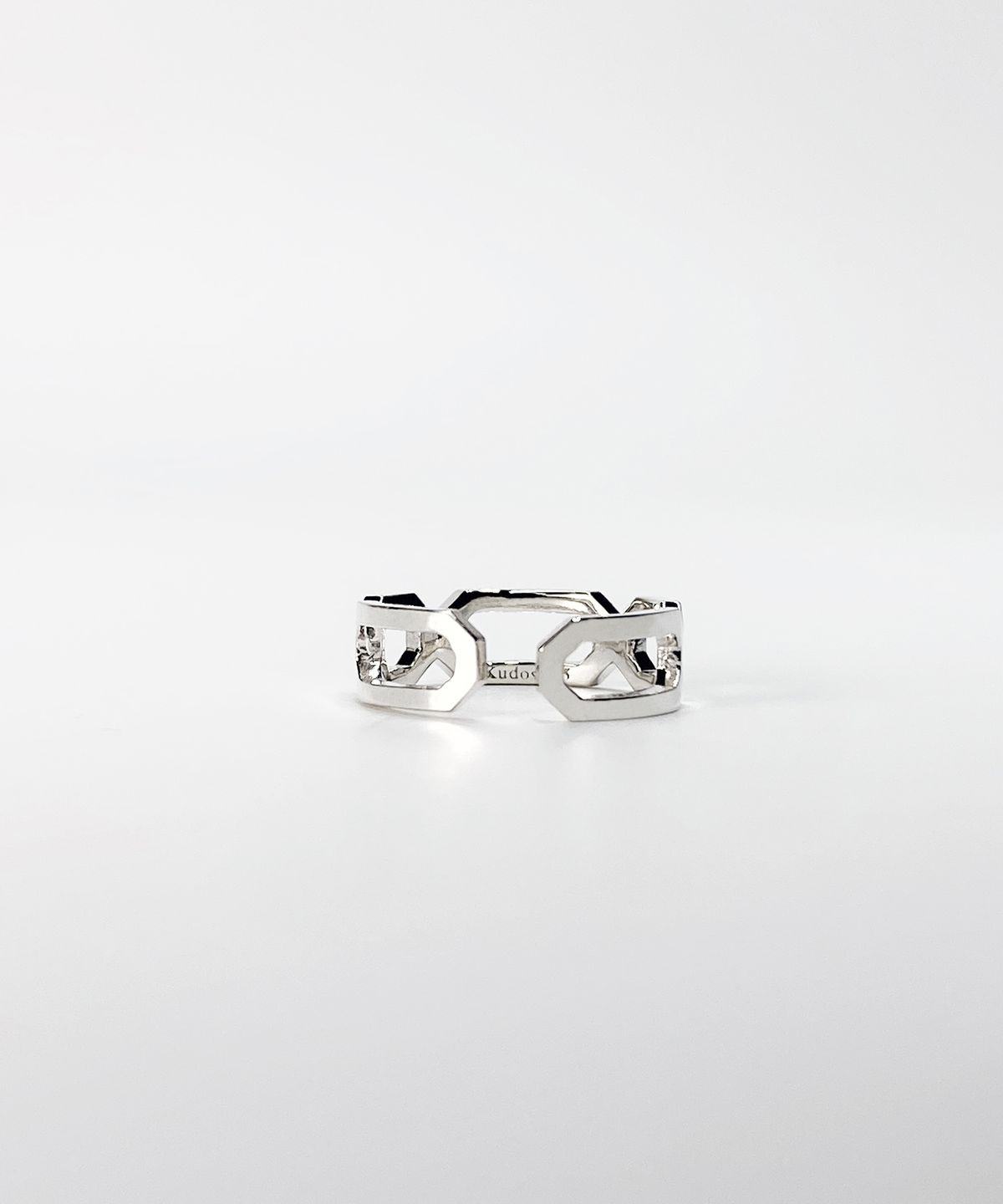 쿠도스(KUDOS) Interlocking Triple Octagon Ring (Thin Ver.)