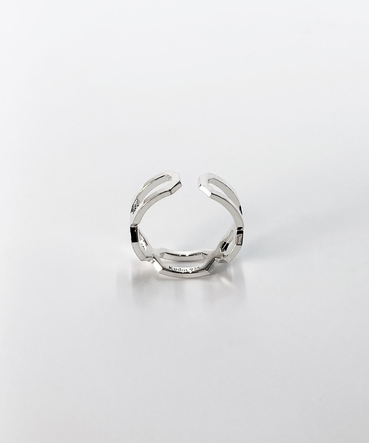 쿠도스(KUDOS) Interlocking Triple Octagon Ring (Thin Ver.)