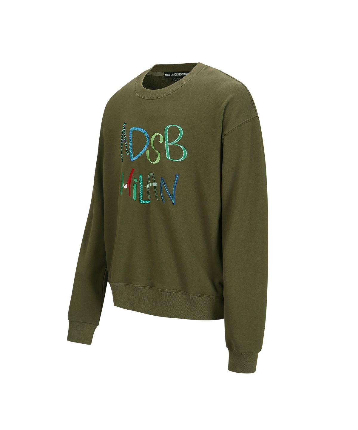 앤더슨벨(ADSB ANDERSSON BELL) (에센셜) 유니섹스 ADSB 밀란 엠브로이더리 스웻셔츠 atb1149u(KHAKI)