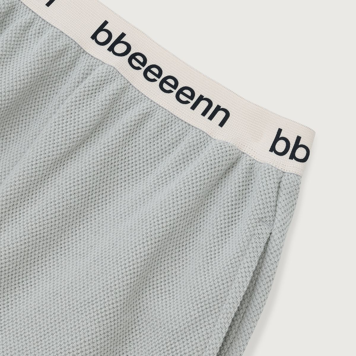 벤(BBEEEENN) 웜 와플 라운지 팬츠_블루 그레이