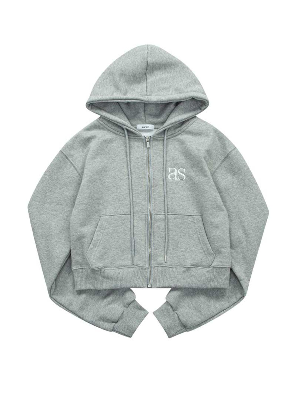 애즈온(ASON) BASIC TRAINING HOOD ZIP-UP / GRAY