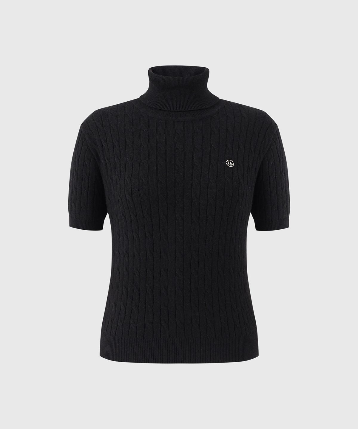 룩캐스트(LOOKAST) 리사 캐시미어 하프 탑_블랙 / LISA CASHMERE HALF TOP_BLACK