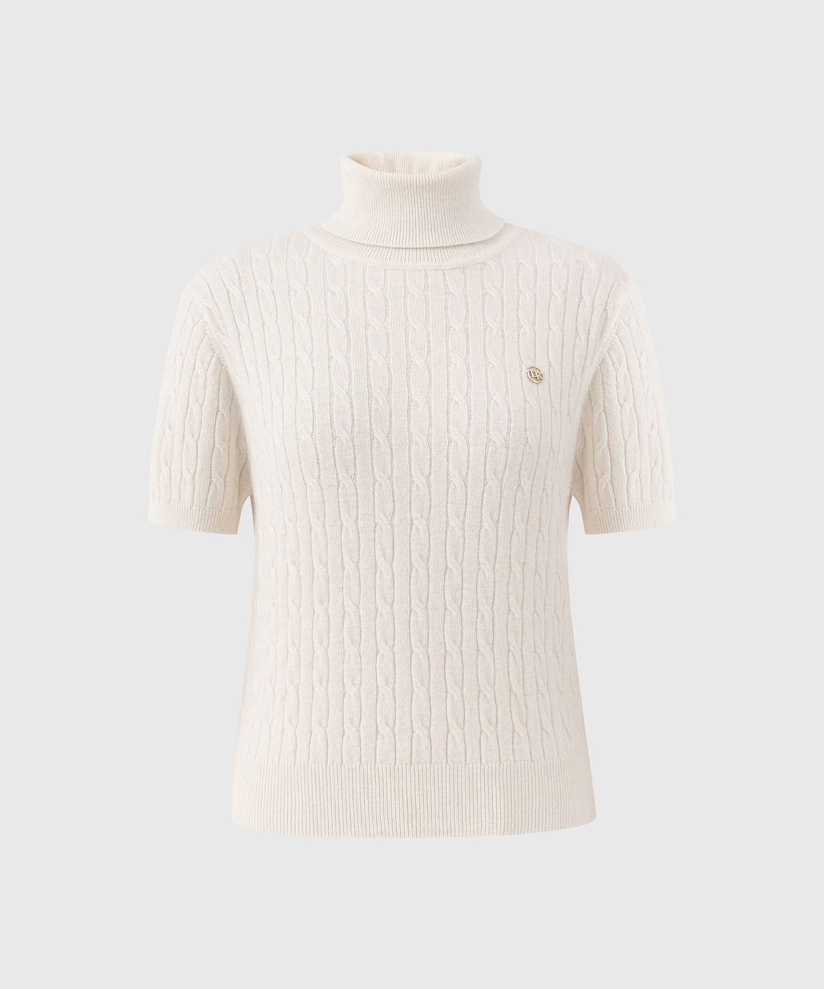 룩캐스트(LOOKAST) 리사 캐시미어 하프 탑_아이보리 / LISA CASHMERE HALF TOP_IVORY