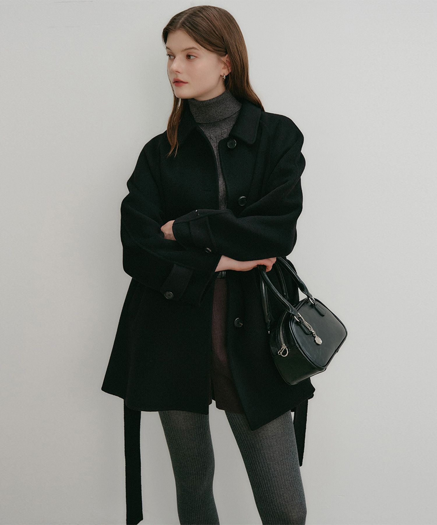 スズランアップリケ後付け　ウールハーフコート COLONY 2139（コロニー トゥーワンスリーナイン） コート ジャケット