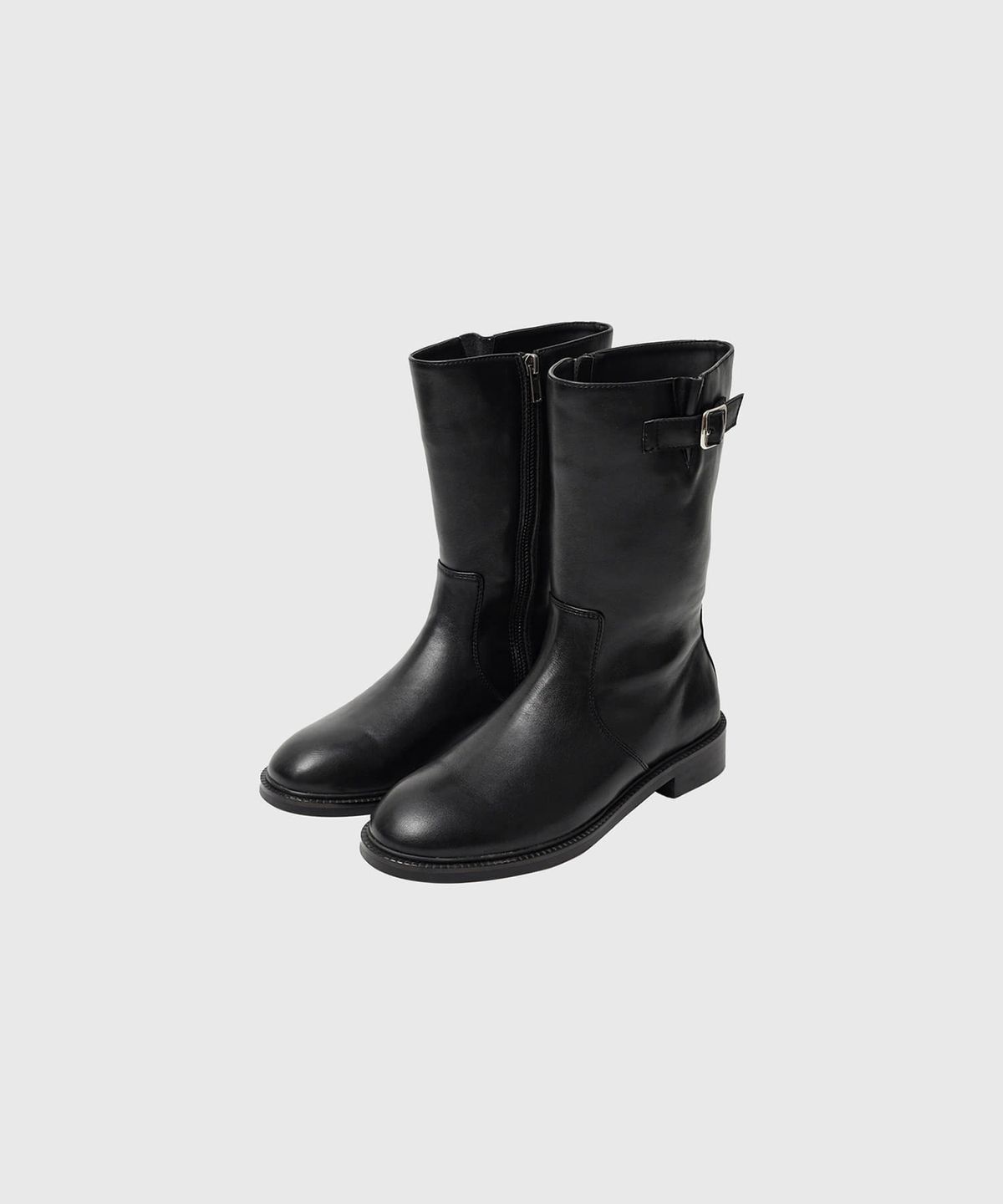 룩캐스트(LOOKAST) 레베카 미들부츠_블랙 / REBECCA MIDDLE BOOTS_BLACK