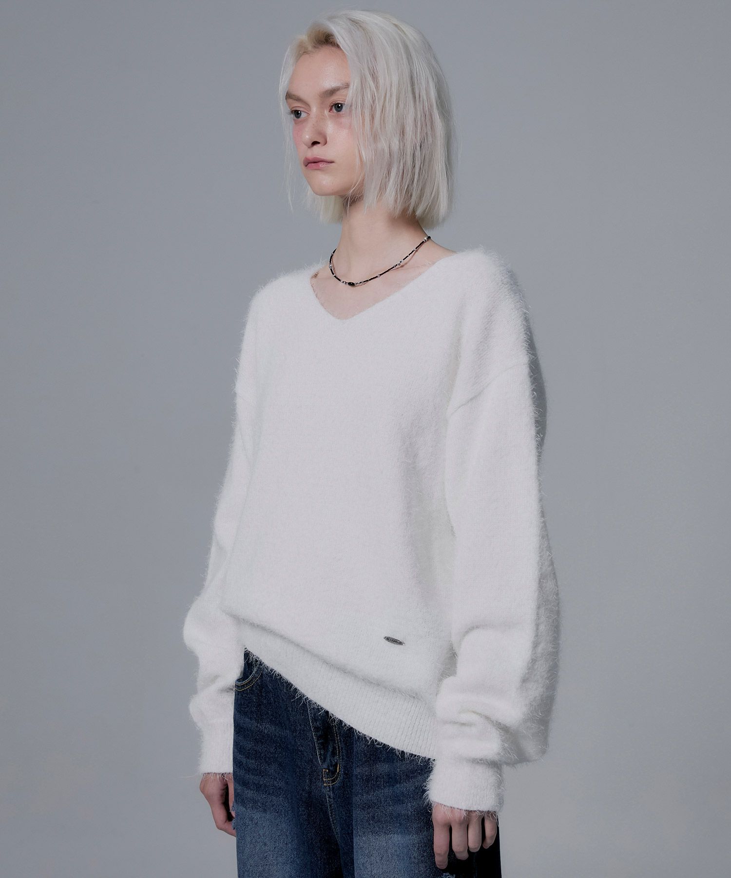 t*2様 maison mill V-NECK CUT OFF SWEAT SH maison mill V-NECK CUT OFF SWEAT SHIRT