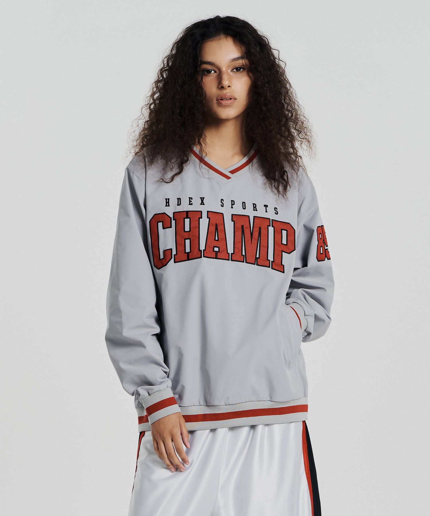 MUSINSA公式 | HDEX Champ 85 Warmup Pullover (Light Gray)