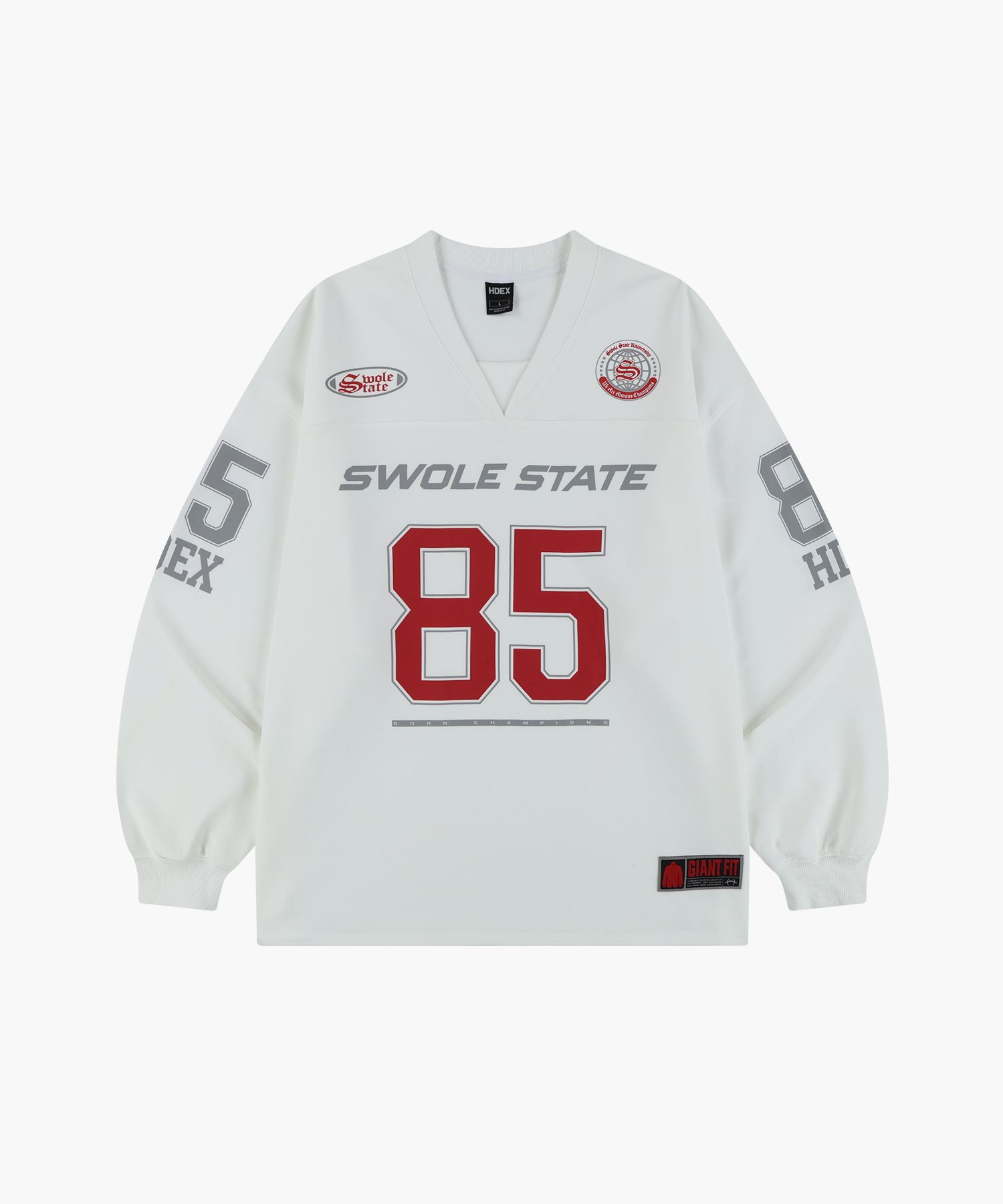 MUSINSA | HDEX Giant Fit Rugby Jersey Long Sleeve