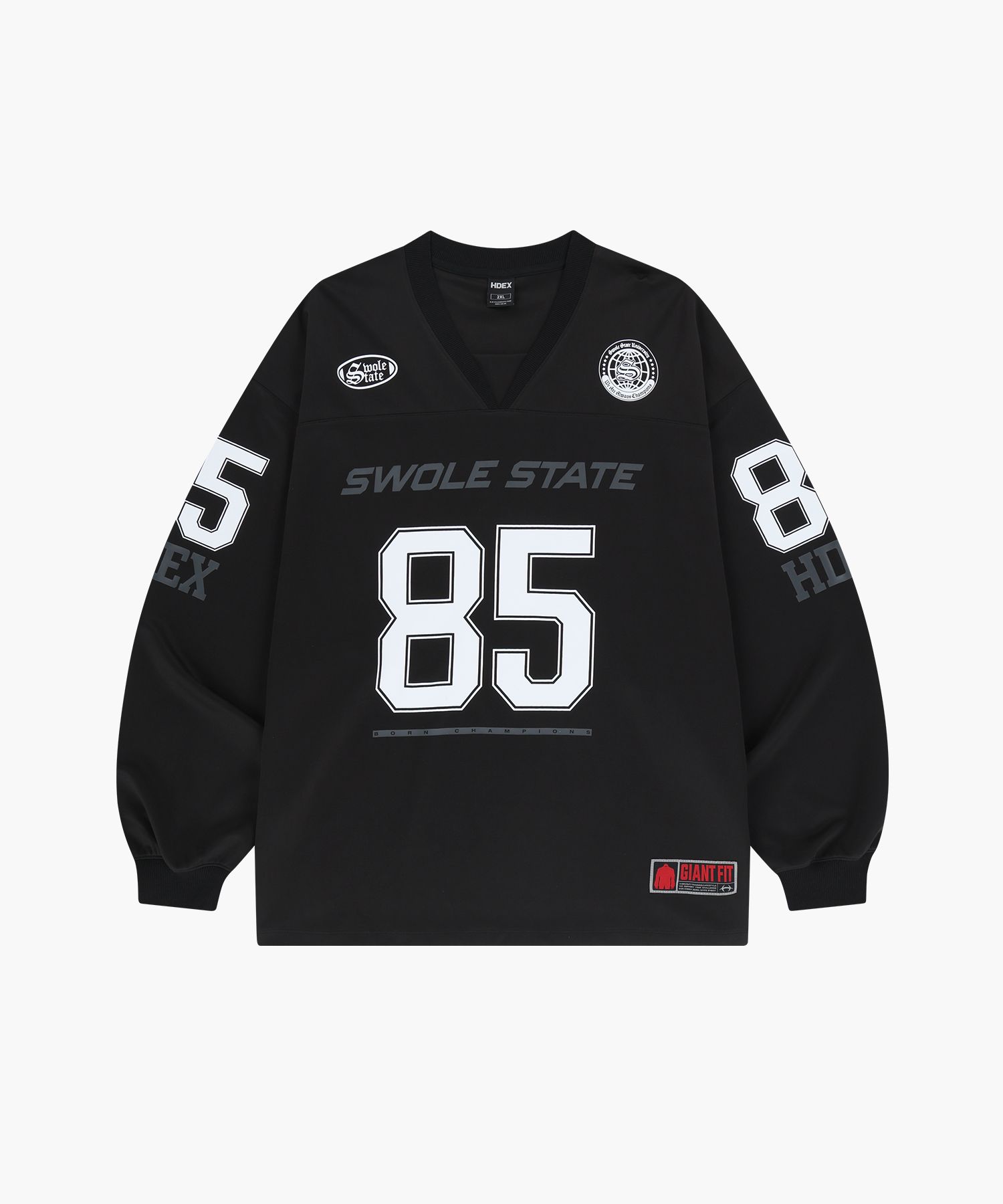 【HDEX】 The Mass 212 Giant Fit Rugby Jersey Long Sleeve HDEX The Mass 212 Giant Fit Rugby Jersey Long Sleeve -