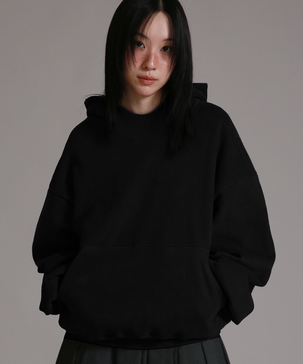 라이크더모스트(LIKE THE MOST) 에센셜 피치스킨 벌룬 오버 후디 5colors