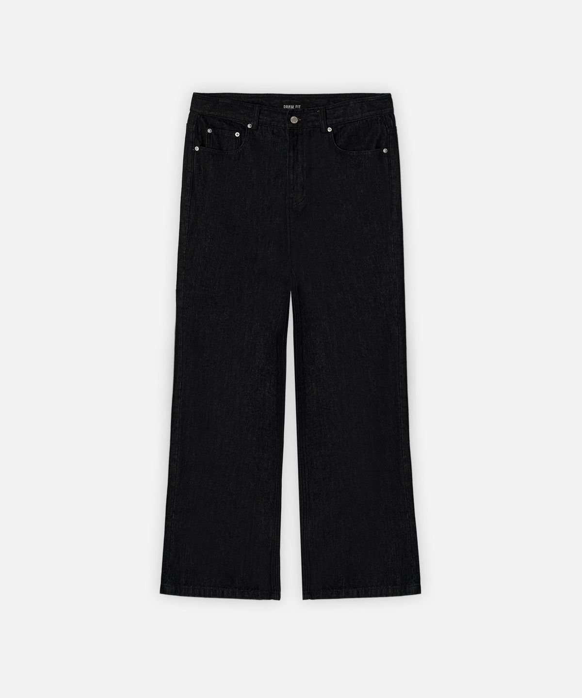 드로우핏(DRAW FIT) 리버티 와이드 플레어 데님 팬츠 [BLACK]