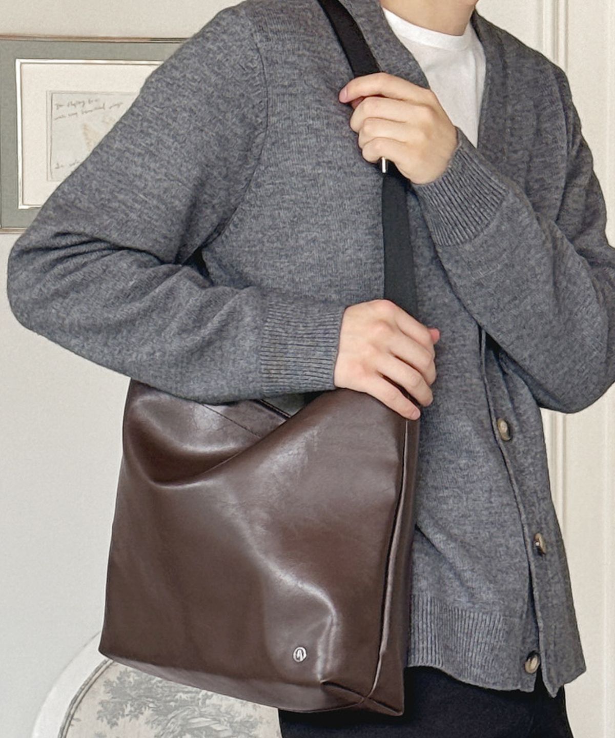 에이제로(AZERO) Day Hobo Bag (Brown)