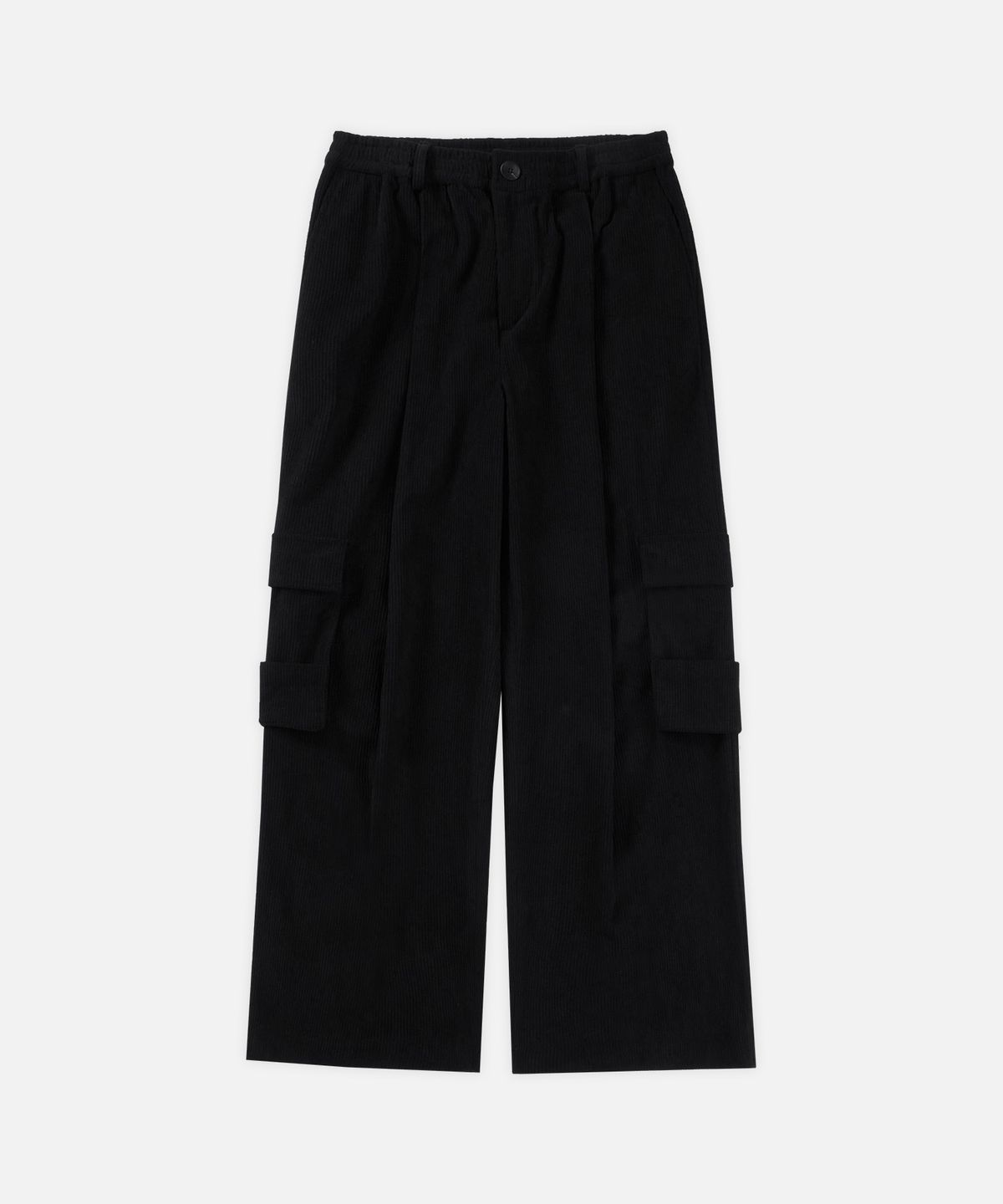 드로우핏(DRAW FIT) 레이어 카고 포켓 코듀로이 팬츠 [BLACK]