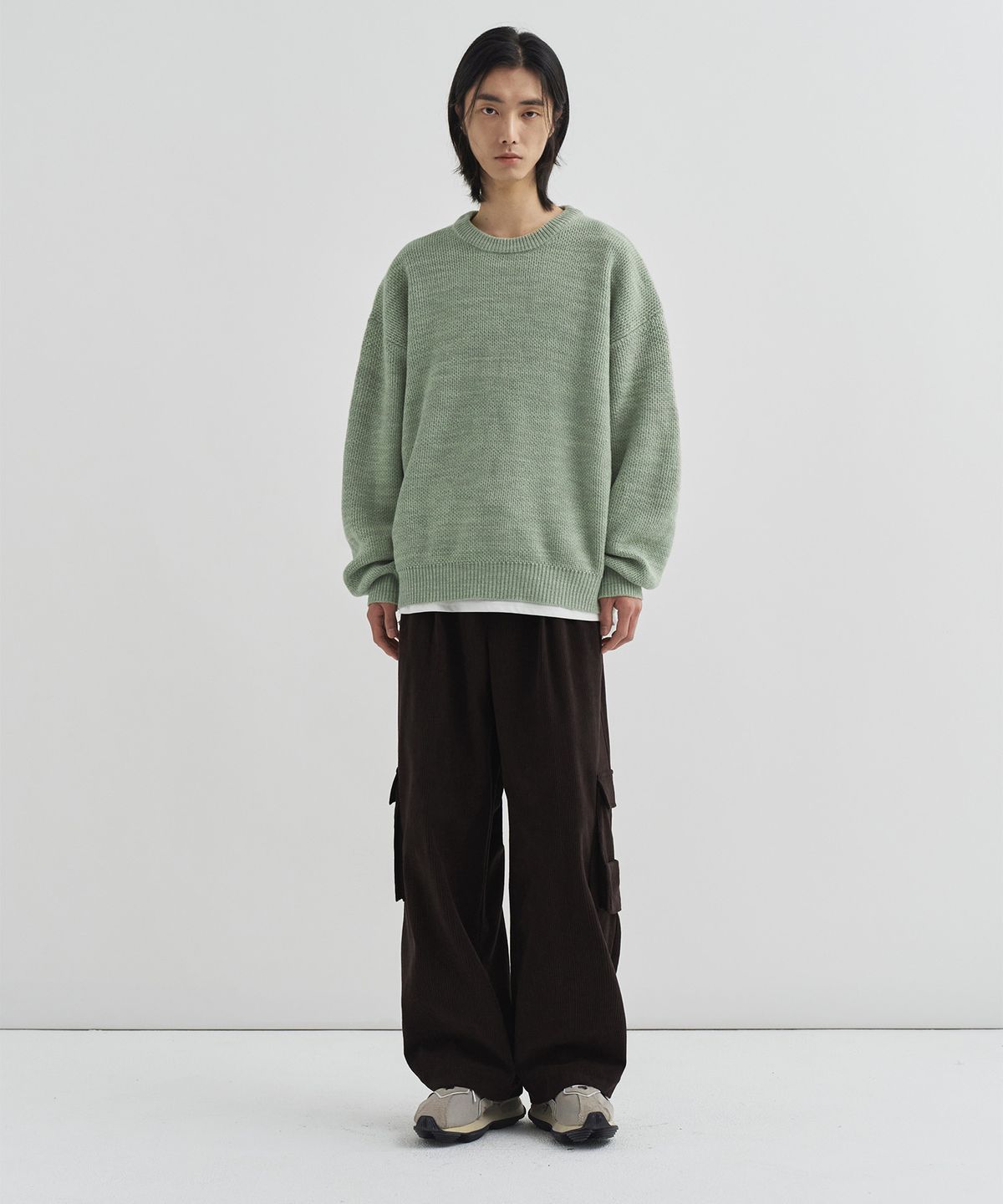 드로우핏(DRAW FIT) 레이어 카고 포켓 코듀로이 팬츠 [BROWN]