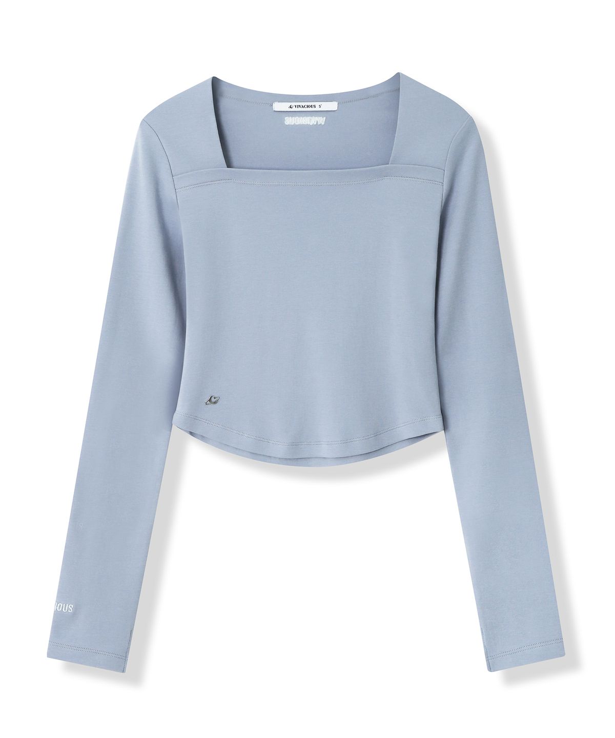 비바셔스(VIVACIOUS) Renee Square Neck Slim Long Sleeve - 5COL