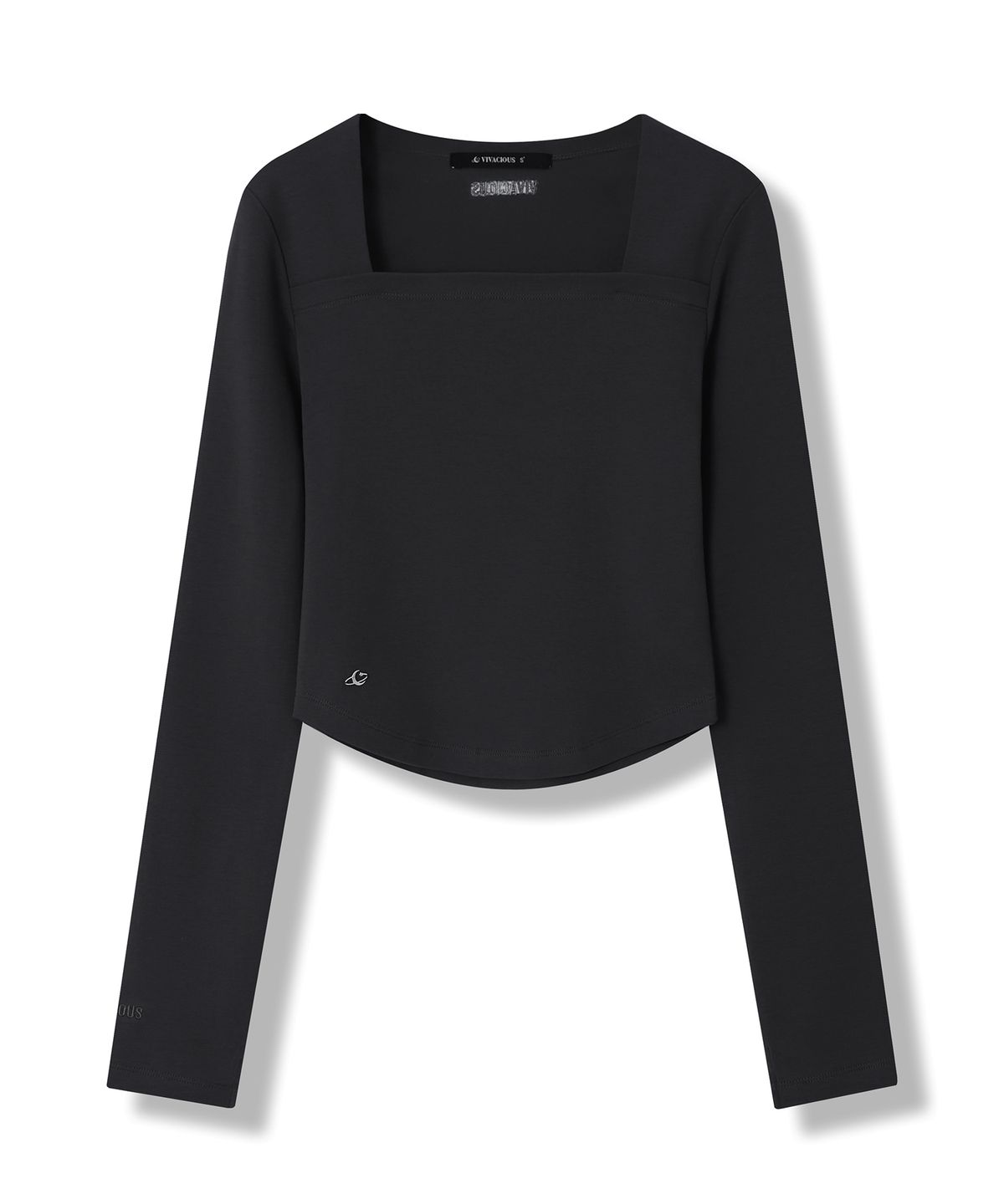 비바셔스(VIVACIOUS) Renee Square Neck Slim Long Sleeve - 5COL