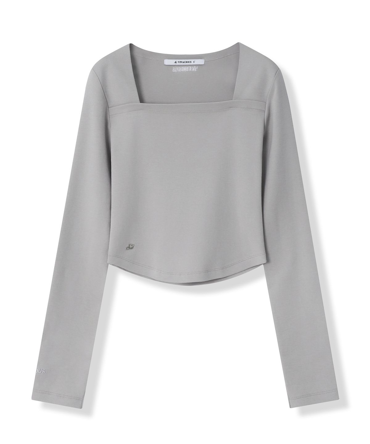 비바셔스(VIVACIOUS) Renee Square Neck Slim Long Sleeve - 5COL