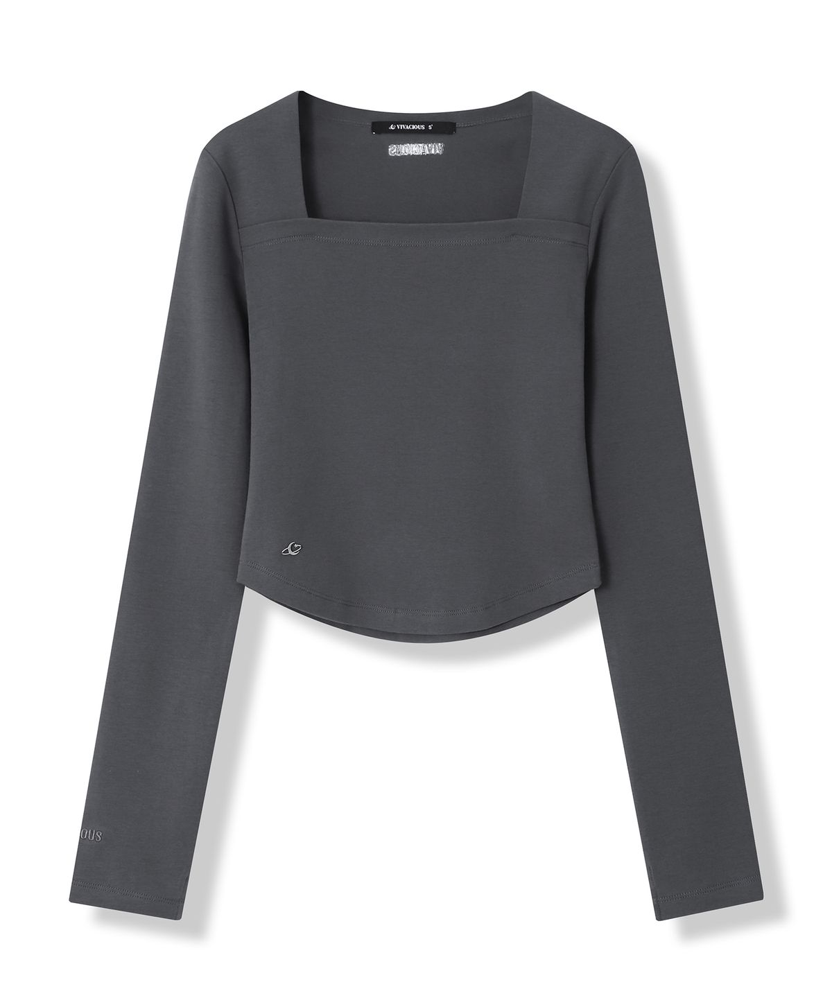 비바셔스(VIVACIOUS) Renee Square Neck Slim Long Sleeve - 5COL