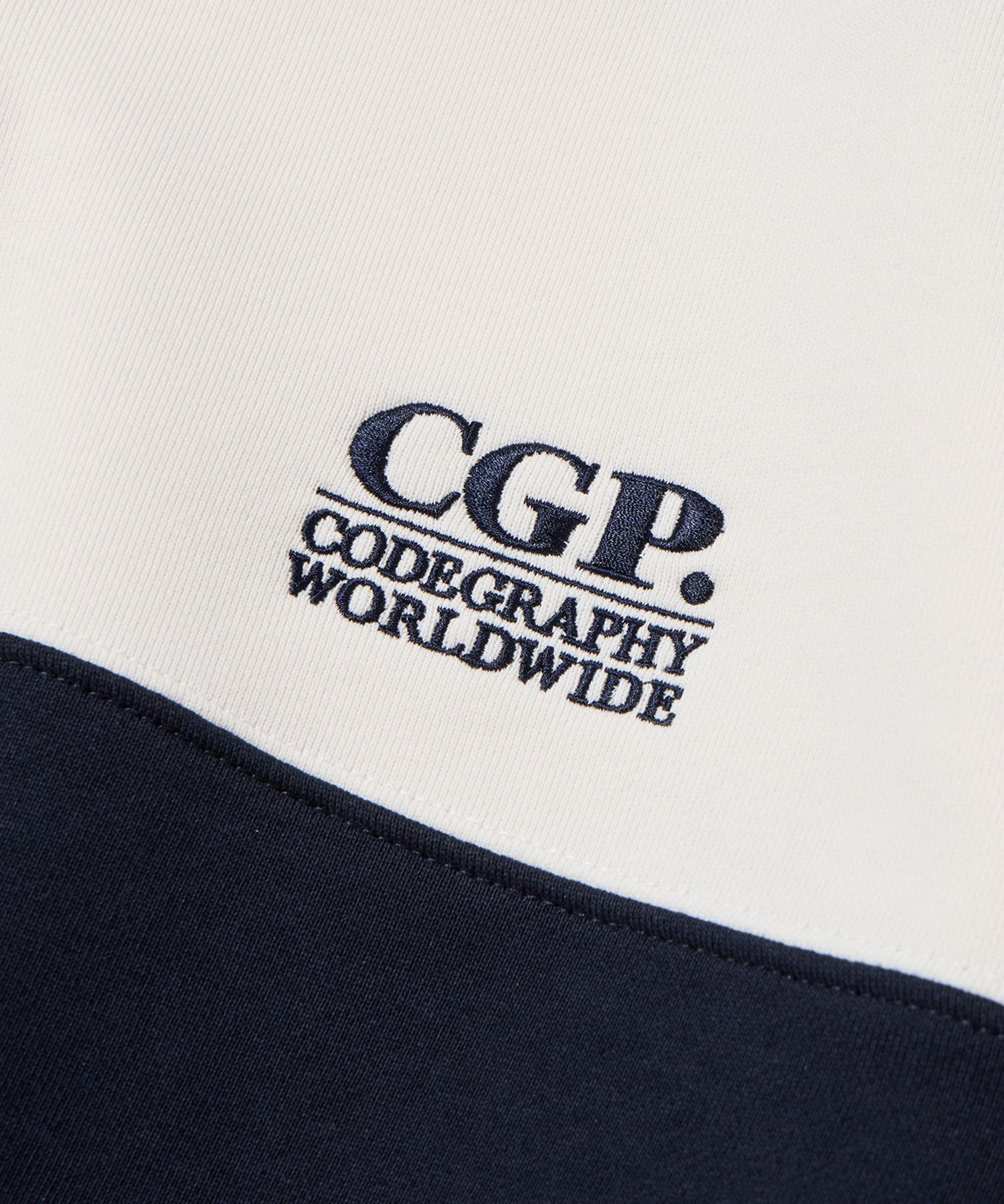 MUSINSA | Codegraphy CGP Small Square Logo Stripe Rugby Man