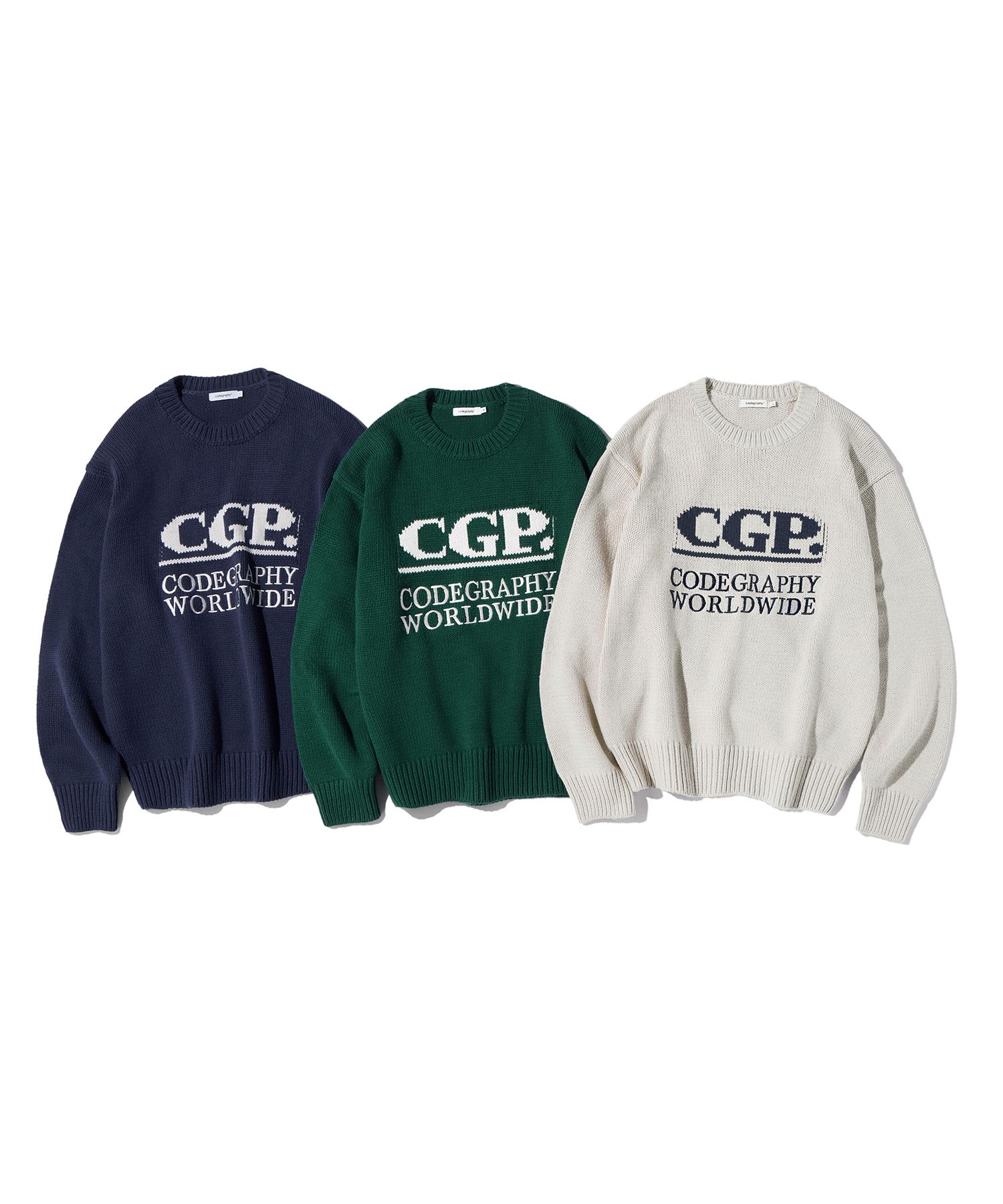さらに100円引き◆CODEGRAPHY◆CGP Square Logo Pullover Knit MUSINSA | Codegraphy CGP Square Logo Pullover Knit_Green