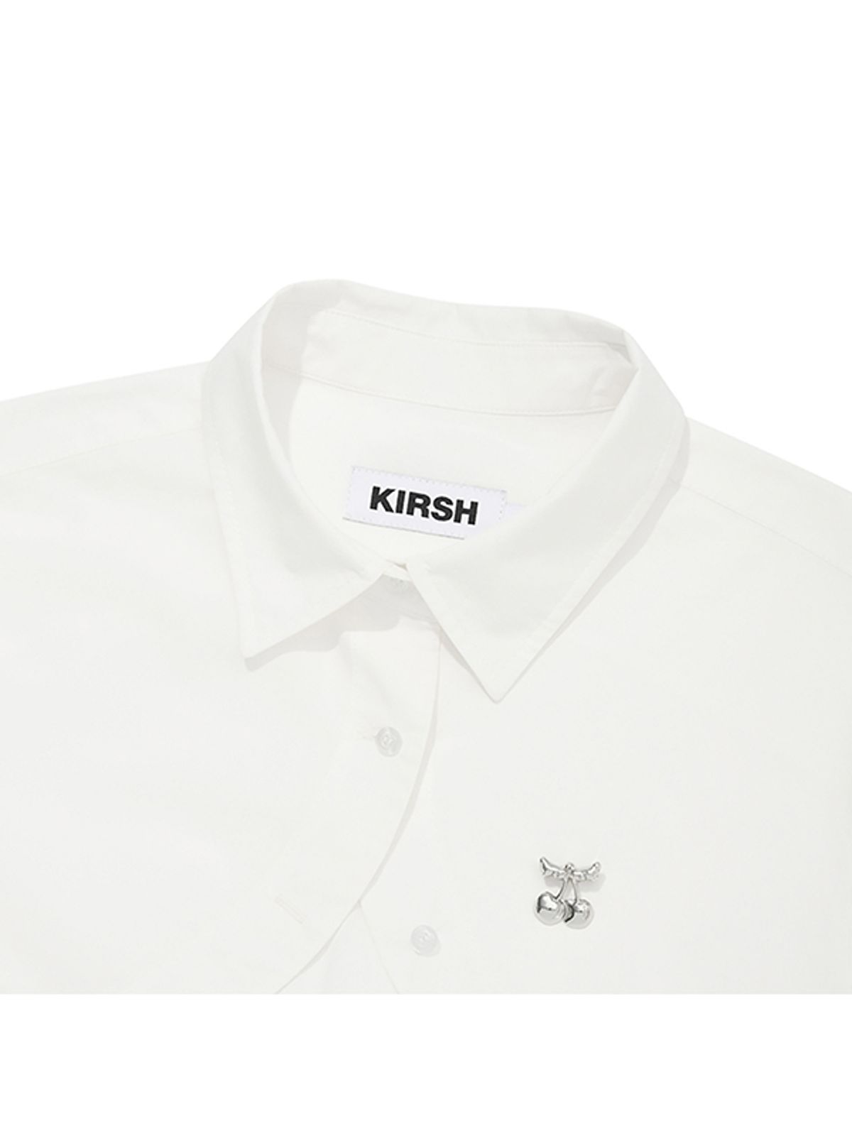 키르시(KIRSH) 치크체크 볼레로 셔츠 [화이트]