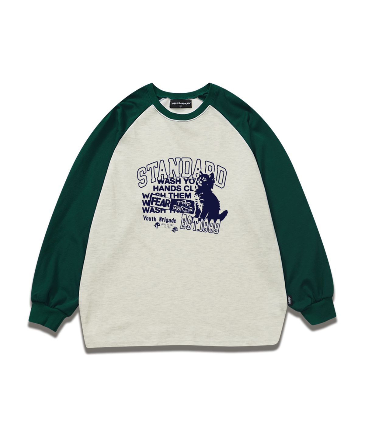 1989스탠다드(1989STANDARD) FEAR CAT 래글런 롱 슬리브(SNSSTD-0109)